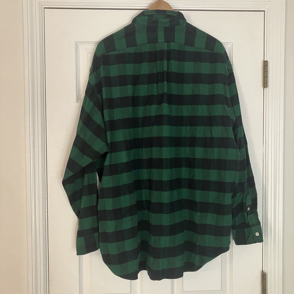 Vintage Polo Ralph Lauren Big Shirt Mens XL Buffalo Check Flannel Utility Gorp - Picture 4 of 8